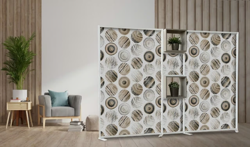 TETRIX FANTASY - Freestanding aluminium office screen by STUDIO T - view 3